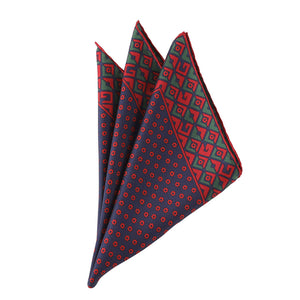 Gucci Flower Print Pocket Square in Blue