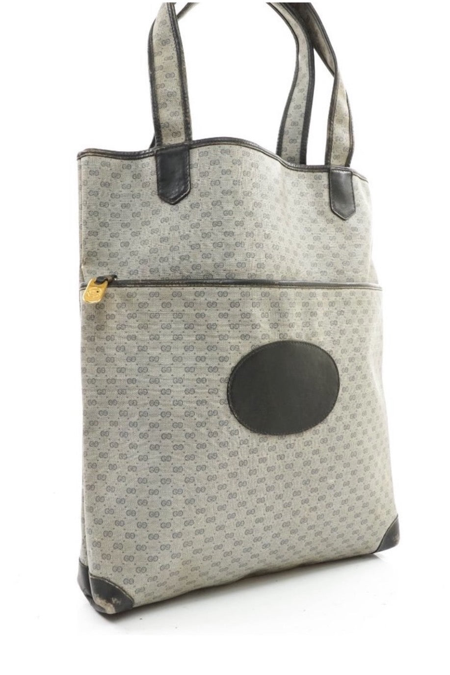 PREOWNED Gucci Tote Bag in Navy Blue