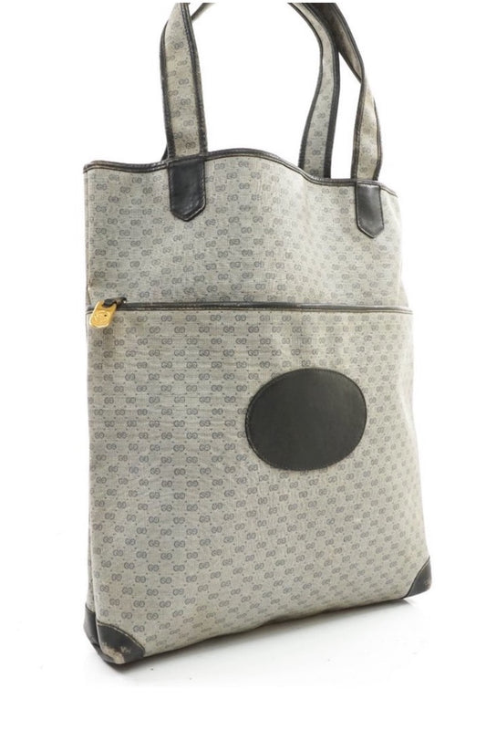PREOWNED Gucci Tote Bag in Navy Blue