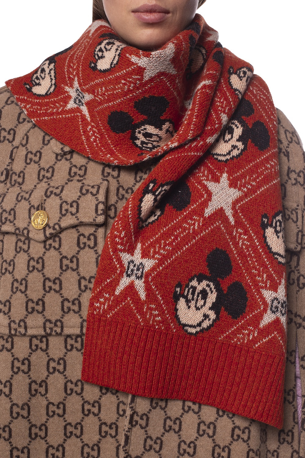 Gucci x Disney Mickey Mouse Scarf - Farfetch