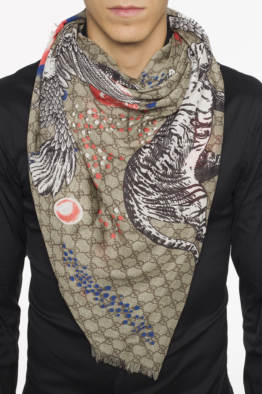 Hotelkalingaashok Gucci Scarf Tiger Head Scarf Web And Kingsnake