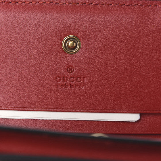 Gucci Brown GG Supreme Cherries Wallet Red Beige Cloth Cloth ref.585923 -  Joli Closet