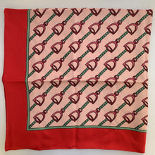 Load image into Gallery viewer, Gucci Reign Horse-bit Silk Twill Scarf in Pink