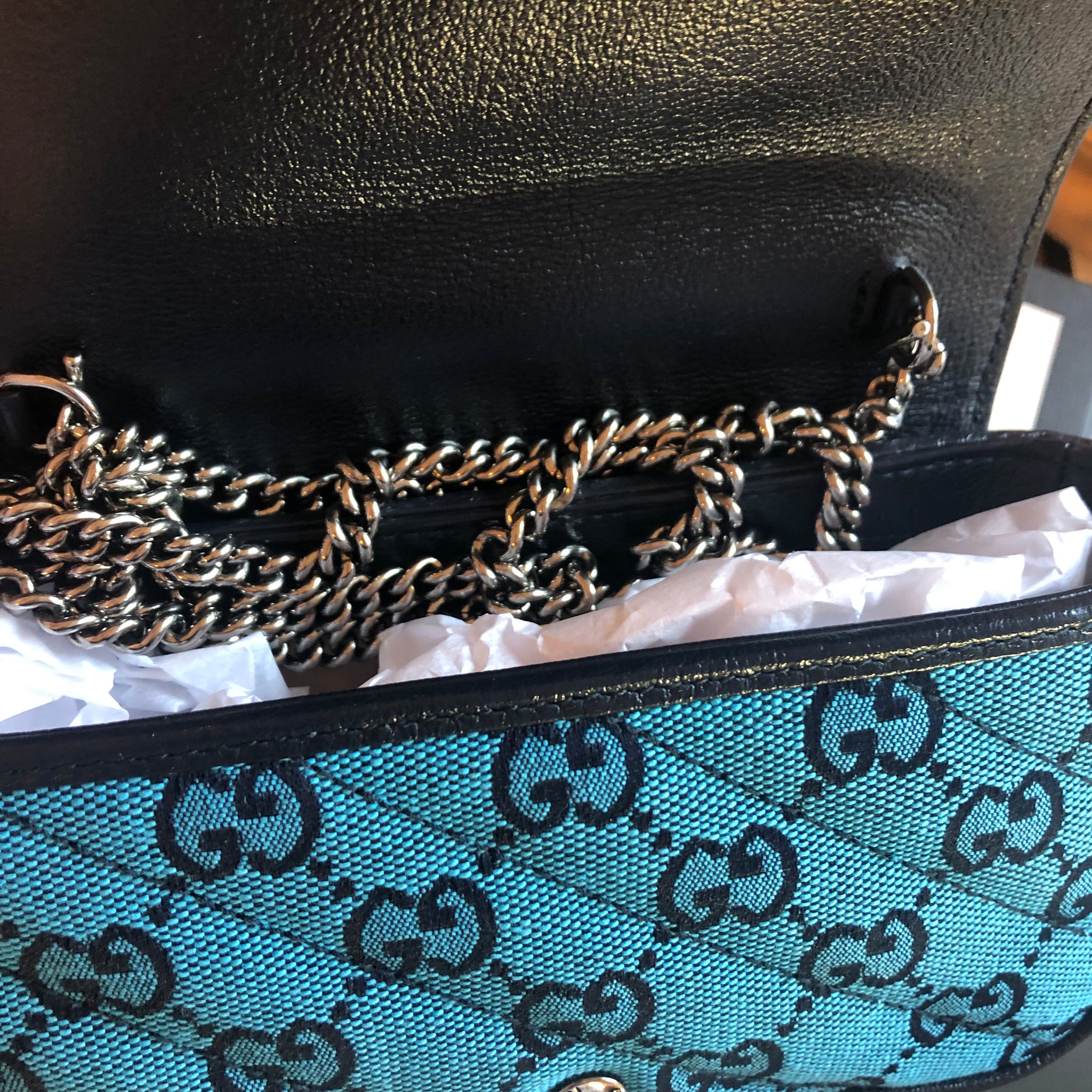 Gucci GG Marmont super mini chain bag for jacket coat dress bucket slippers  key