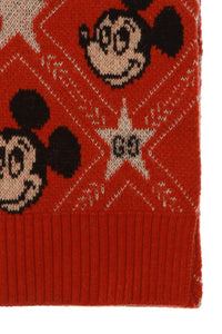 Gucci x Disney Mickey Mouse Wool Scarf In Orange