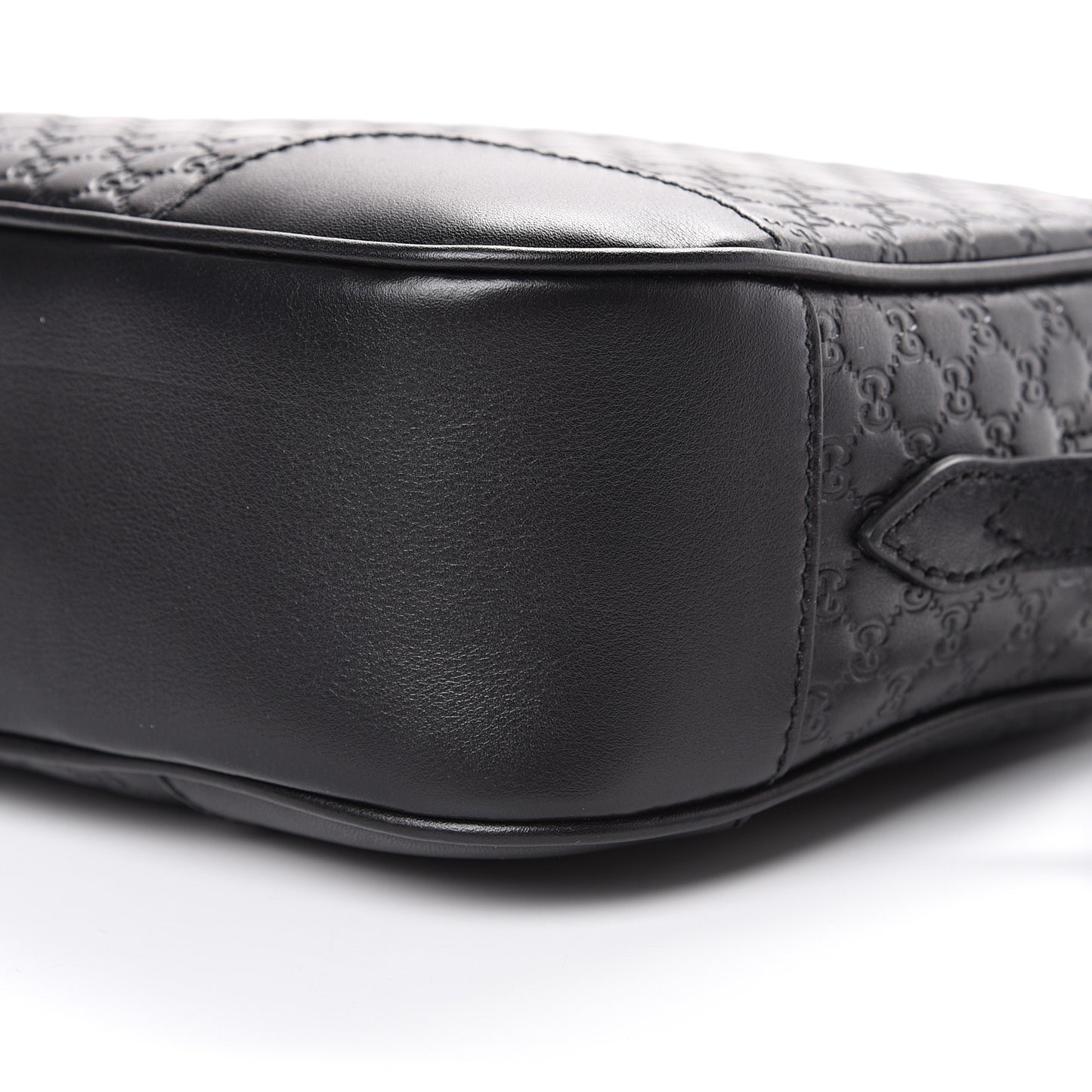 Gucci GG Microguccissima Leather Bree Camera Bag in Black