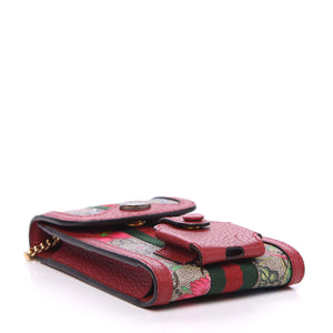 GUCCI Brown, Pink Coated canvas Monogram Cell Phone Case