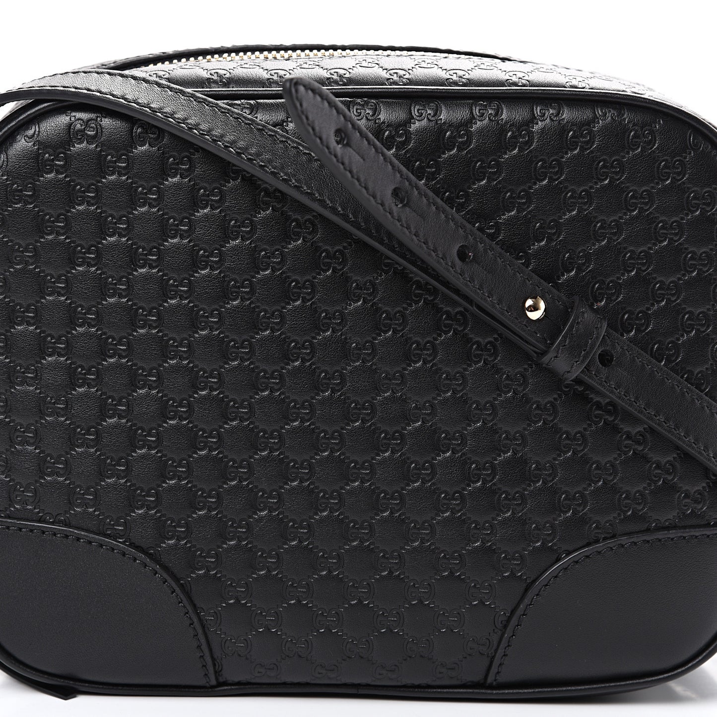 Gucci GG Microguccissima Leather Bree Camera Bag in Black
