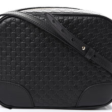 Load image into Gallery viewer, Gucci GG Microguccissima Leather Bree Camera Bag in Black