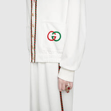 Load image into Gallery viewer, Gucci GG Technical Jersey Cardigan in White