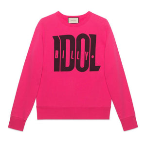 Gucci Billy Idol Crewneck Sweatshirt in Pink