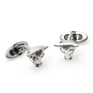 Gucci Anger Forest Bull Cuff Links in Sterling Silver