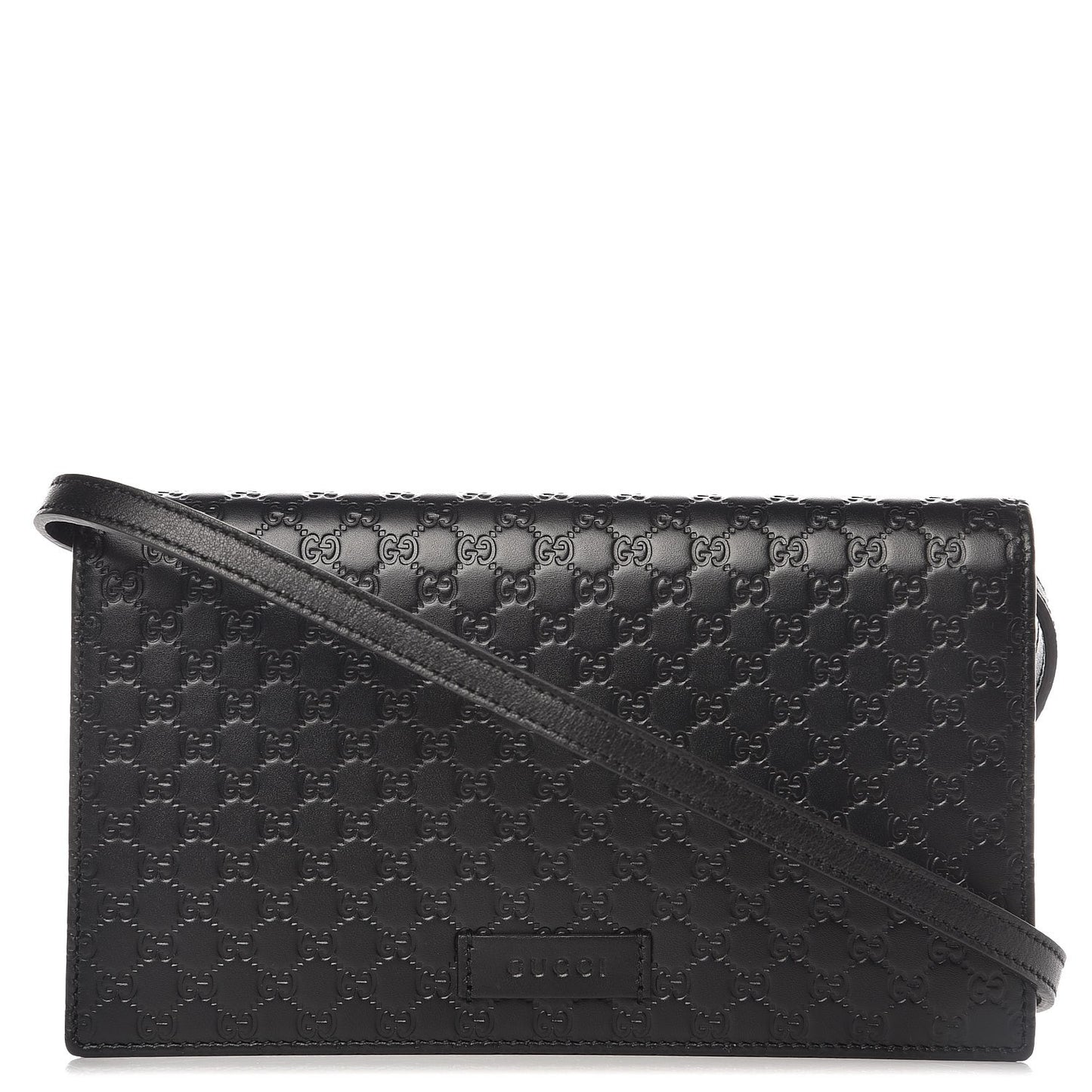Gucci Microguccissima Leather Shoulder Bag in Black