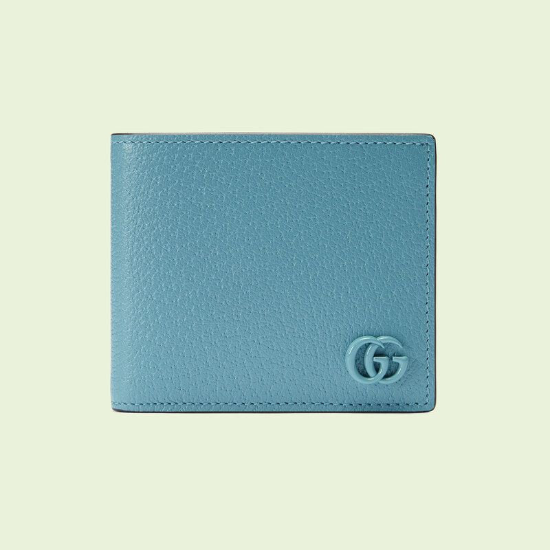 Gucci GG Marmont Card Case Wallet in Blue –