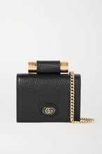 Load image into Gallery viewer, Gucci GG Small Coin Leather Chain Wallet Black