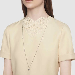 Gucci Chick Motif Necklace in Silver