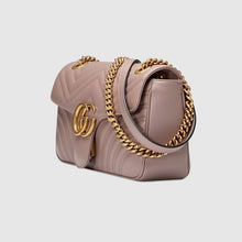 Load image into Gallery viewer, Gucci GG Marmont Matelassé Shoulder Bag in Dusty Pink
