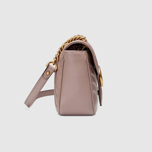 Gucci GG Marmont Matelassé Shoulder Bag in Dusty Pink