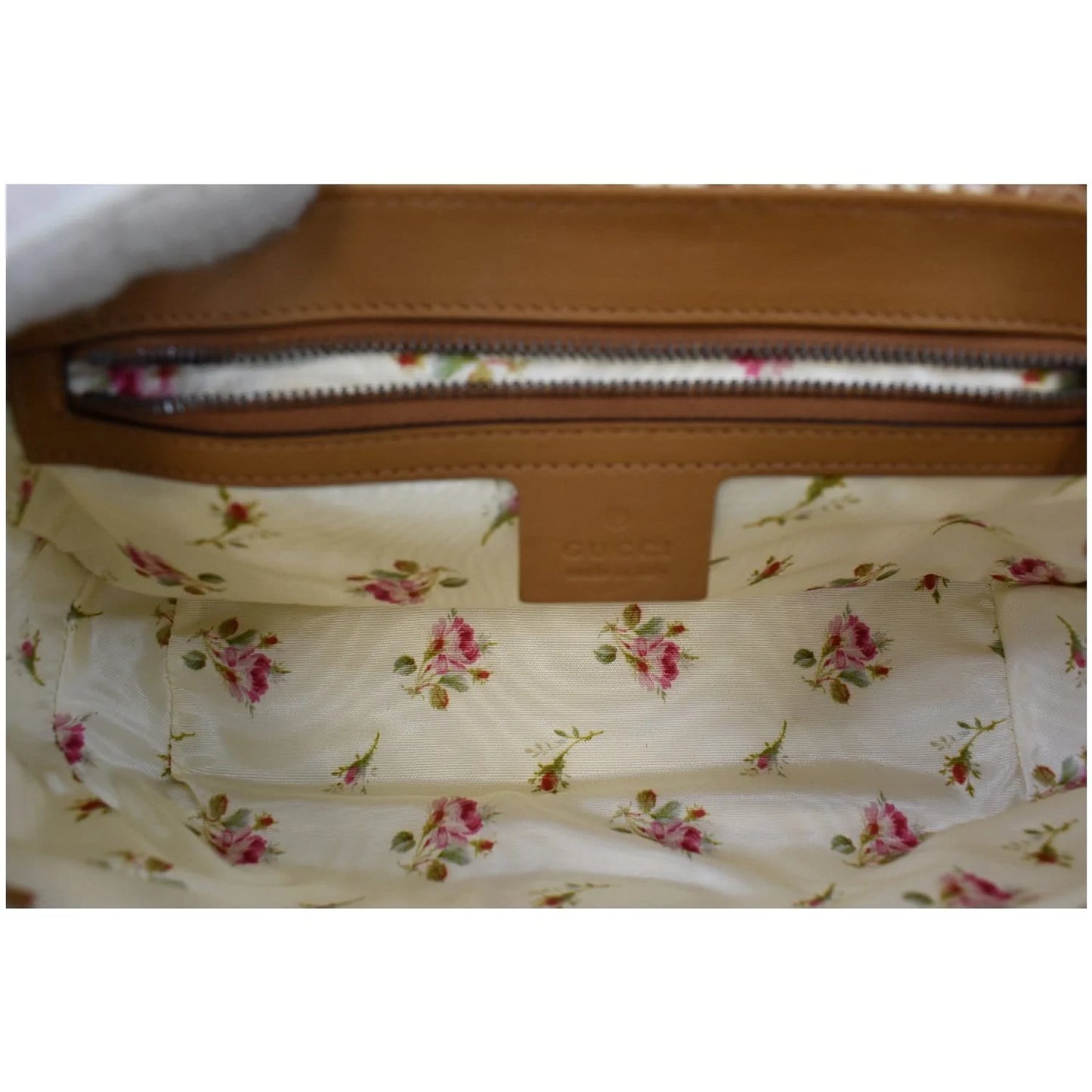 Gucci GG Marmont Small Raffia Shoulder Bag