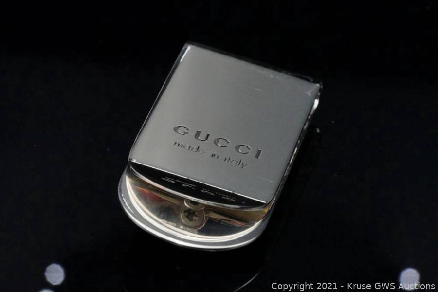 Gucci Sterling Silver Money Clip with Snake Detail