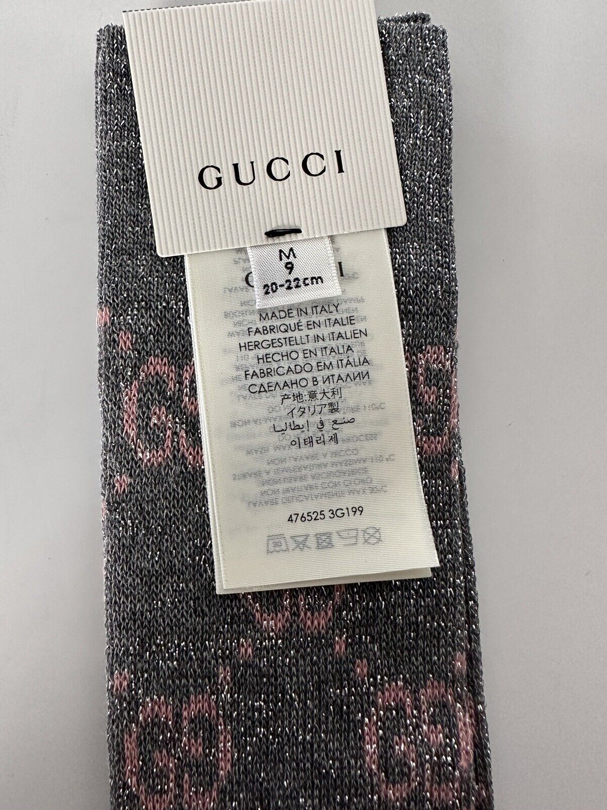 Gucci GG Socks in Silver with Pink Lamé GG – Gavriel.us