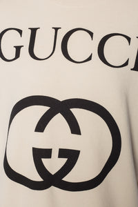 Gucci Logo Sweatshirt in Ivory