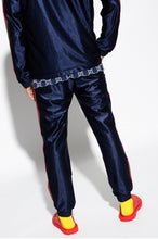 Load image into Gallery viewer, Gucci Web Tech Jersey Pants in Navy
