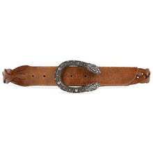 Load image into Gallery viewer, Gucci Dionysus Braided Leather Belt in Brown