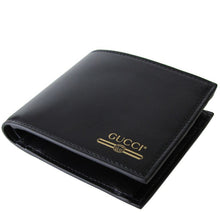 Load image into Gallery viewer, Gucci Mini Print Logo Leather Wallet With Coin Pocket in Black