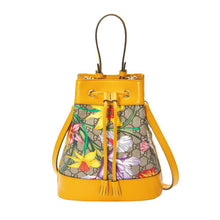 Load image into Gallery viewer, Gucci Ophidia GG Supreme Bucket Bag in Yellow