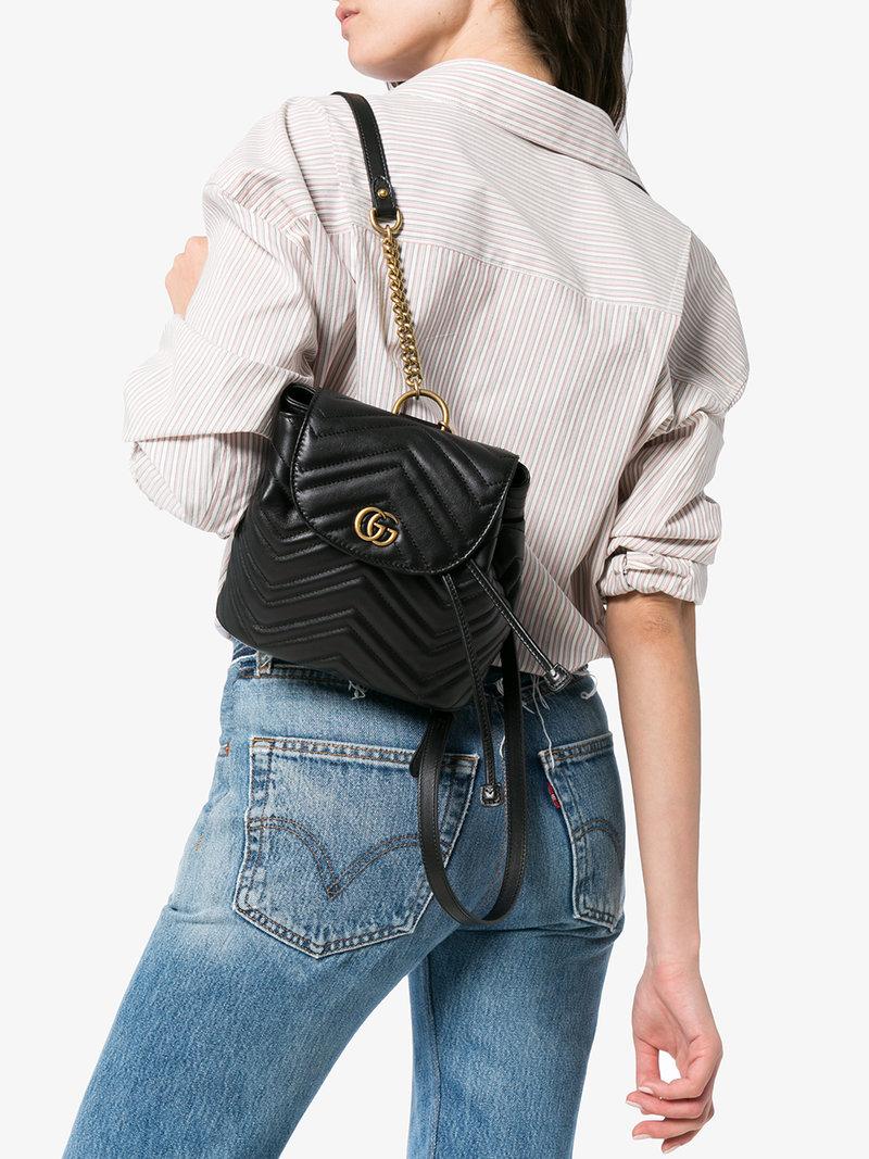 black mini gucci backpack Preloved Bamboo Leather Wo - There is keeping(storage) smell Gucci | Women Mini Ophidia