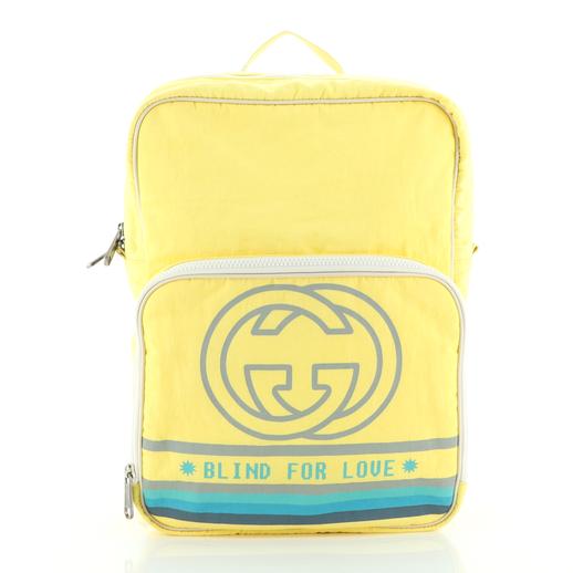 Gucci 80's Patch Nylon Backpack in Yellow – Gavriel.us