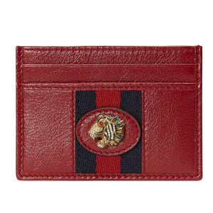 Gucci Rajah Card Holder in Red