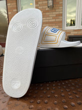 Load image into Gallery viewer, Gucci Logo Leather Slide in White