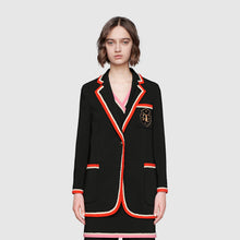 Load image into Gallery viewer, Gucci Viscose Jacket With Fox Crest In Black