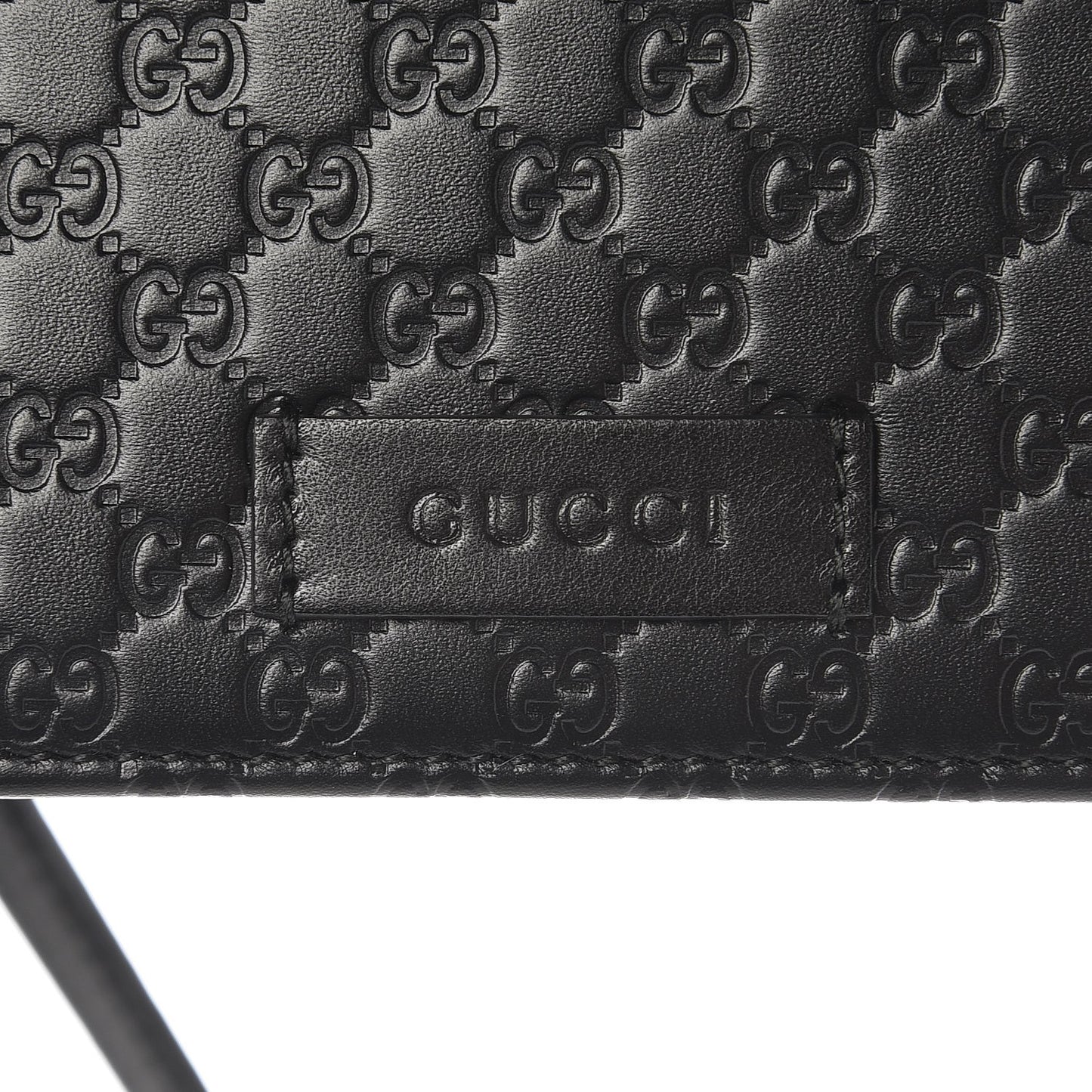 Gucci Microguccissima Leather Shoulder Bag in Black