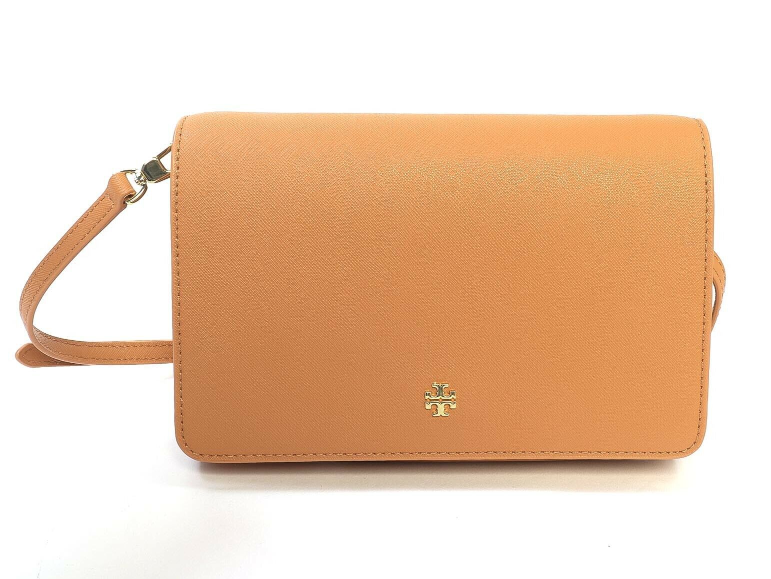 Tory Burch Cassia Rounded Emerson Leather Crossbody Bag