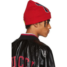 Load image into Gallery viewer, Gucci NY Yankees Embroidered Wool Beanie in Red