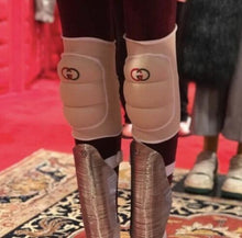 Load image into Gallery viewer, Gucci Ivory GG Logo Knee Pads