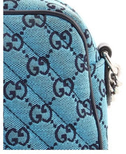 Load image into Gallery viewer, Gucci Small GG Marmont Shoulder Bag in Blue