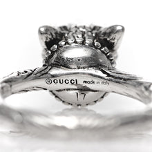 Load image into Gallery viewer, Gucci Anger Forest Wolf Head Ring in Sterling Silver