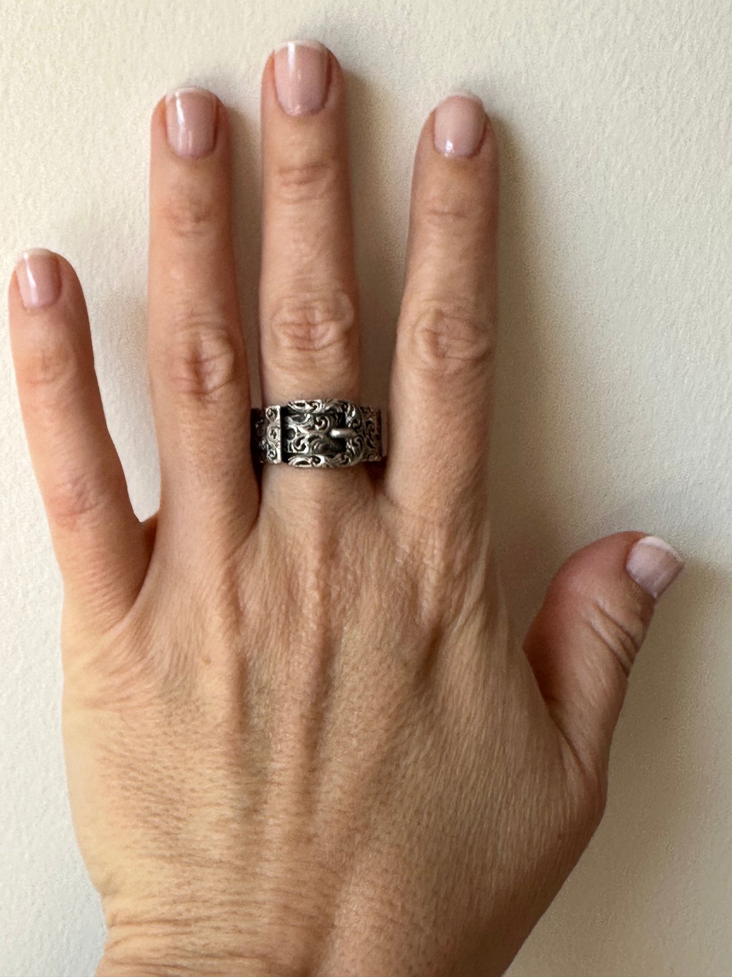 Gucci Metallic Garden Silver Ring in Sterling Silver 925