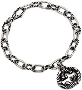 Gucci Silver Bracelet with Interlocking GG Charm –