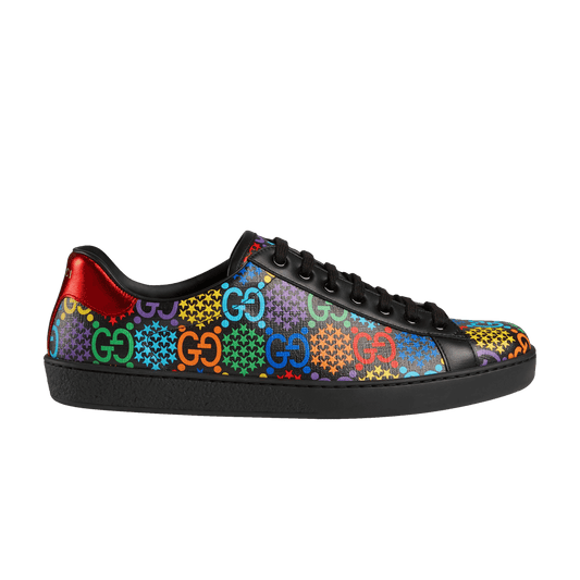 Gucci GG Psychedelic Ace Sneaker in Black