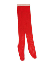 Load image into Gallery viewer, Gucci Nettina Fishnet Tights in Washed Rose Red