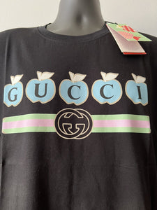 Gucci Apples Black Cotton T-Shirt