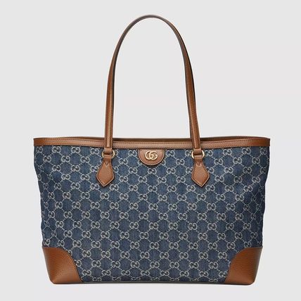 Gucci GG Denim Medium Tote Bag