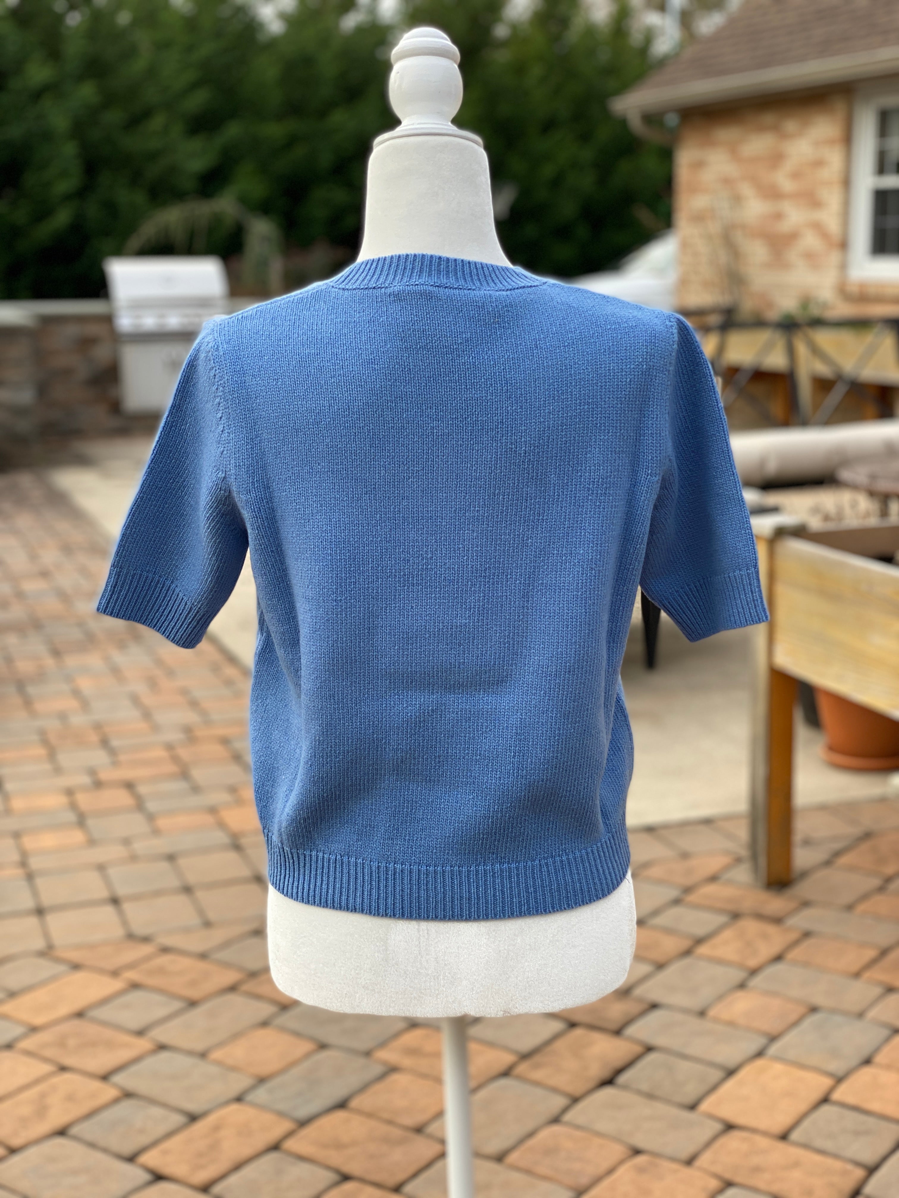Gucci Wool Sweater with Cherry Intarsia in Blue – Gavriel.us