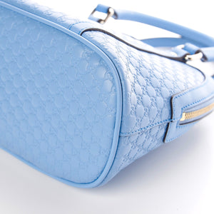 Gucci GG Microguccissima Dome Shoulder Bag in Mineral Blue