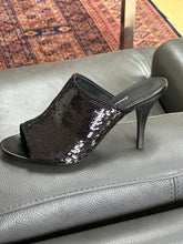 Load image into Gallery viewer, Salvatore Ferragamo Janine Sequin Leather Sandals